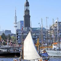 1950_31 Luehe Ewer Elfriede Traditonsschiff Hamburger Hafengeburtstag | Hafengeburtstag Hamburg - groesstes Hafenfest der Welt